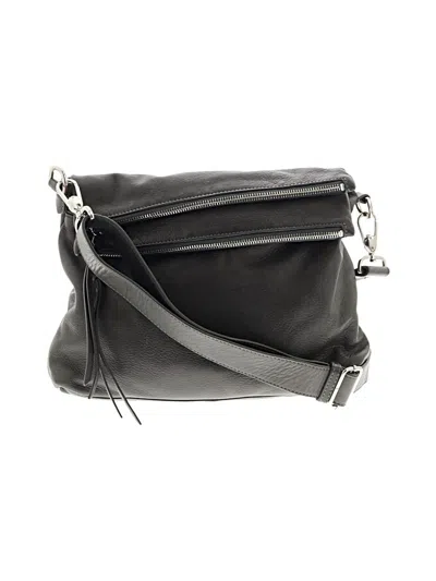 Pre-owned Margot Leather Crossbody Bag In Gray