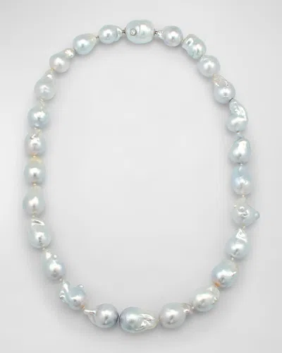 Margot Mckinney Jewelry Baroque South Sea Pearl Necklace In Metallic