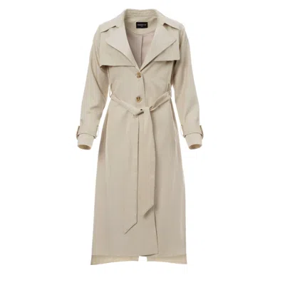 Margot Vii Women's Neutrals Trench Sky In Blue