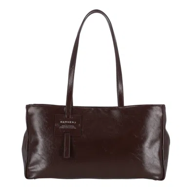 Marhen.j Women's Anna Compact - Vegan Leather - Brown
