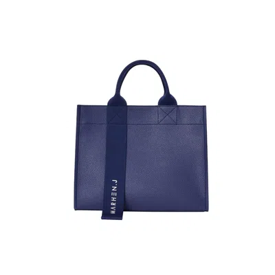 Marhen.j Women's Black / Blue Cindy - Vegan Leather - Navy In Multi