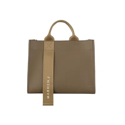 Marhen.j Women's Black / Neutrals Cindy - Vegan Leather - Taupe