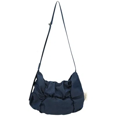 Marhen.j Women's Blue Popcorn Swing - Nylon - Denim
