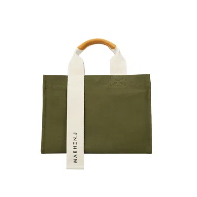 Marhen.j Women's Canvas Tote Bag - Rico Comfort - Moss Green