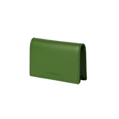 Marhen.j Women's Clover Apple Leather Business Card Wallet - Apple Green