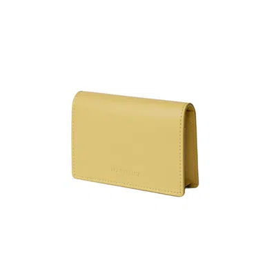 Marhen.j Women's Clover Apple Leather Business Card Wallet - Honey Yellow