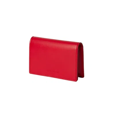 Marhen.j Women's Clover Apple Leather Business Card Wallet - Mela Red
