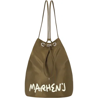 Marhen.j Women's Green Leanna - Recycled Nylon - Olive Khaki
