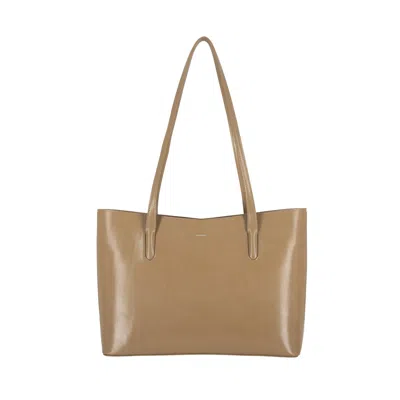 Marhen.j Women's Manhattan V-cut Shoulder Bag - Milk Brown