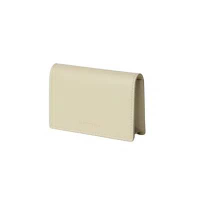 Marhen.j Women's Neutrals Clover Apple Leather Business Card Wallet - Cream Beige In Multi
