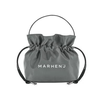Marhen.j Women's Recycled Nylon Bucket Bag - Charron - Grey