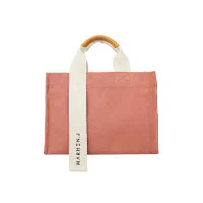 Marhen.j Women's Rose Gold Canvas Tote Bag - Rico Comfort - Indi Pink