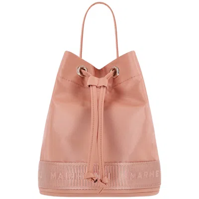 Marhen.j Women's Rose Gold Recycled Nylon Bucket Bag - Lexy - Indi Pink
