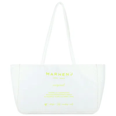 Marhen.j Women's White Air Poster - Recycled Nylon - Milk