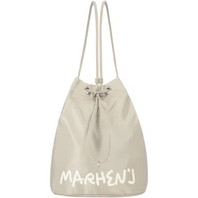 Marhen.j Women's White Leanna - Recycled Nylon - Beige