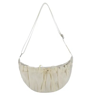 Marhen.j Women's White Plie Shiny Ivory