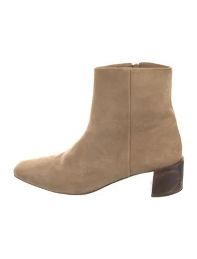 Pre-owned Mari Giudicelli Suede Boots In Blue