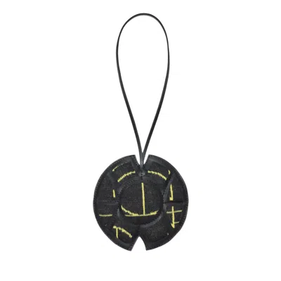 Maria Aristidou Black / Yellow / Orange Play Bag Charm - Black, Yellow In Black/yellow/orange