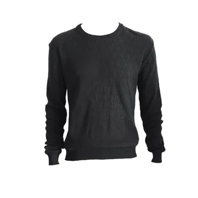 Maria Aristidou Men's Black Engraving Sweater