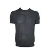 Maria Aristidou Men's Black Onyx Short Sleeve Top In Black