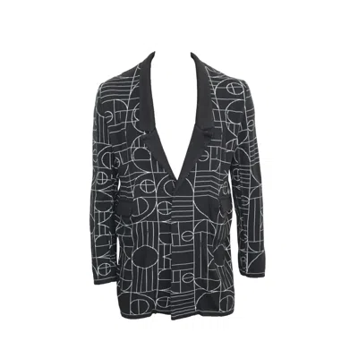 Maria Aristidou Men's Black / White Bold Blazer In Black/white