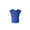 Maria Aristidou Men's Blue Oceanus Sleeveless Top In Blue