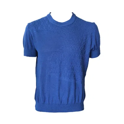 Maria Aristidou Men's Blue Thalassa Short Sleeve