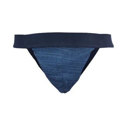 Maria Aristidou Men's Bold Stripe Insight Jockstrap - Blue