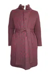 Maria Aristidou Men's Deux Côtés Quilted Coat - Burgundy, Charcoal In Black/red