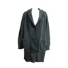Maria Aristidou Men's Green Iason Patchwork Shawl Collar Reversible Engraving Cardigan In Green