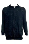 Maria Aristidou Men's Grey / Black Play Zip Reversible Cardigan In Grey/black