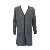 Maria Aristidou Men's Grey Evander Reversible Engraving Cardigan In Grey