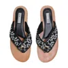 Maria Aristidou Men's Oasis T-strap Slides In Black