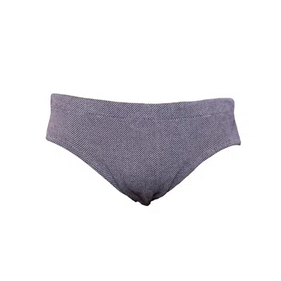 Maria Aristidou Men's Pink / Purple Acre Swim Brief In Gray