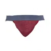 Maria Aristidou Men's Red / Silver Leo Insight Jockstrap - Red In Red/silver