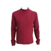 Maria Aristidou Men's Red Zion Engraving Sweater In Red