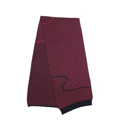 Maria Aristidou Men's Skyler Unisex Double Side Scarf - Blue Burgandy