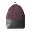 Maria Aristidou Men's Unisex Deux Côtés Backpack - Charcoal & Burgundy In Black/red