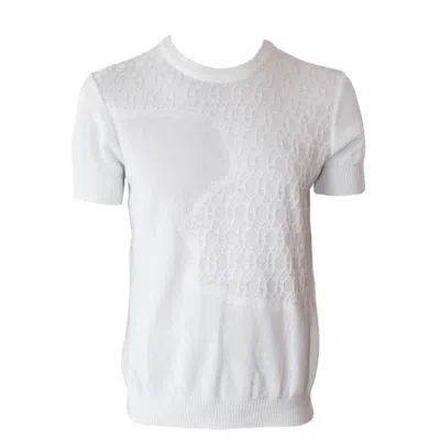 Maria Aristidou Men's White Salty Short Sleeve Top