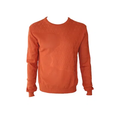 Maria Aristidou Men's Yellow / Orange Orange Engraving Sweater In Multi
