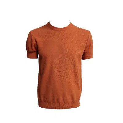 Maria Aristidou Men's Yellow / Orange Tiger Short Sleeve Top In Yellow/orange