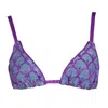 Maria Aristidou Women's Amara Triangle Bikini Top In Purple