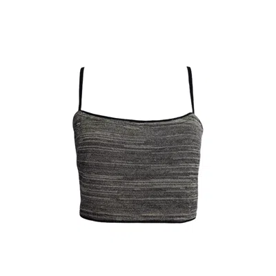Maria Aristidou Women's Black / Gold Arely Crop Top In Black/gold