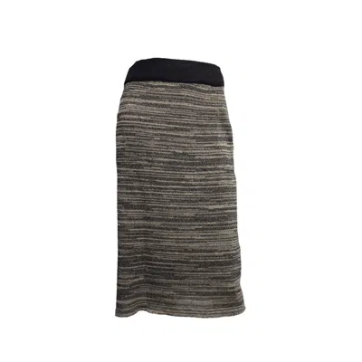 Maria Aristidou Women's Black / Gold Arely Midi Skirt In Black/gold