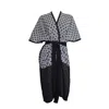 Maria Aristidou Women's Black / Grey / White Aneira Reversible Knit Wrap - Black, Charcoal, Off White In Black/grey/white