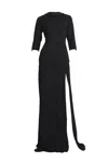 Maria Aristidou Women's Black Serendipity Kama Gown In Black
