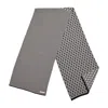 Maria Aristidou Women's Black / White Unisex Stripe Side Scarf - Black, Off White In Black/white