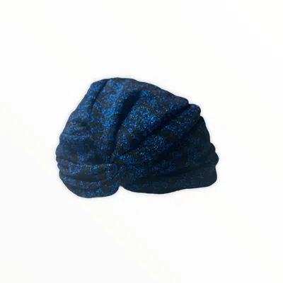 Maria Aristidou Women's Blue / Black Luna Moon Turban In Blue/black