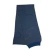 Maria Aristidou Women's Blue / Grey Mac Double Side Scarf - Blue Petrol, Grey In Blue/grey