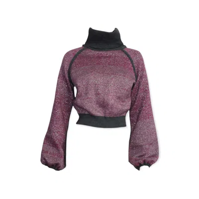 Maria Aristidou Women's Deux Côtés Crop Top In Black/gray/pink